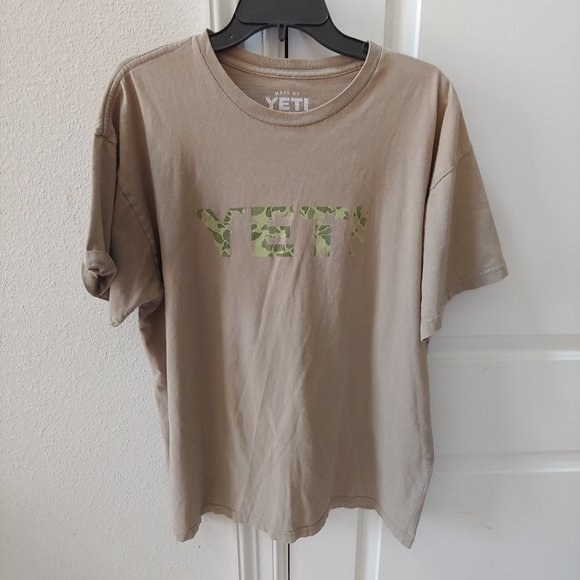 Yeti Cooler Shirt Mens XL Green Short Sleeve - Picture 1 of 4